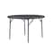 Zown Folding Table, Resin, 48" Round, Seats 6, Grey Color 60533SGY1E - alternate 1